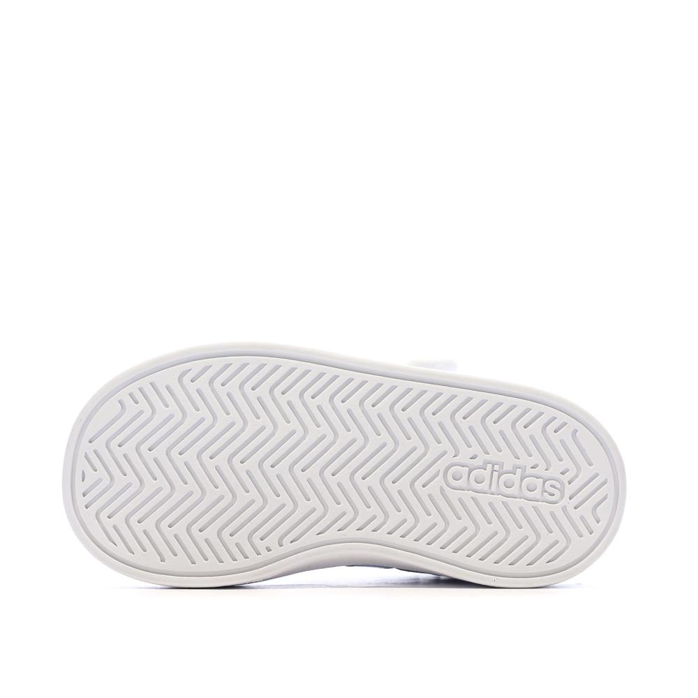 Zapatillas blancas/plateadas para niño Adidas Grand Court ver 5