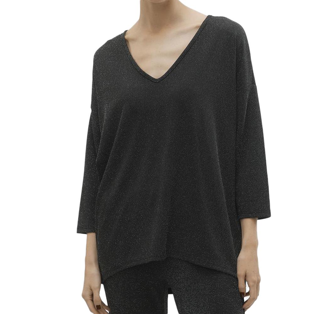 Blouse Noir Femme Vero Moda Kanva 3/4 pas cher