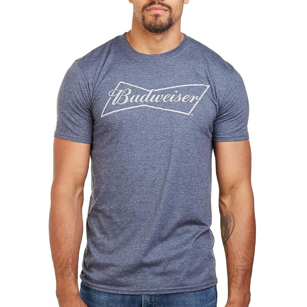 Camiseta gris de hombre Budweiser Bow barato
