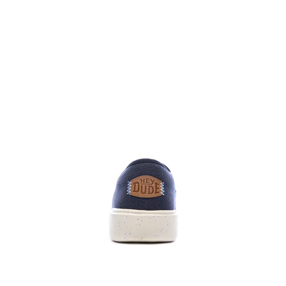 Hey Dude Herren-Schuhe in Marineblau 40726 Bone Ansicht 3
