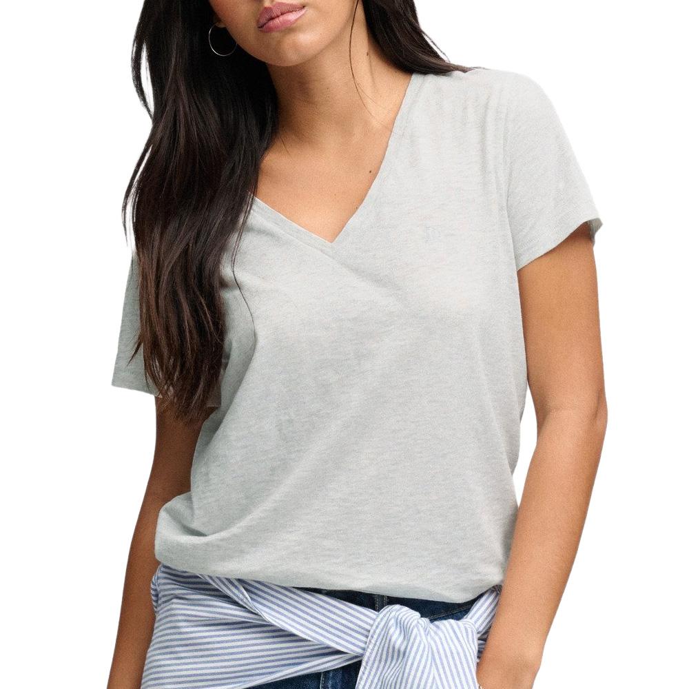 T-Shirt Gris Femme Superdry Studioss pas cher