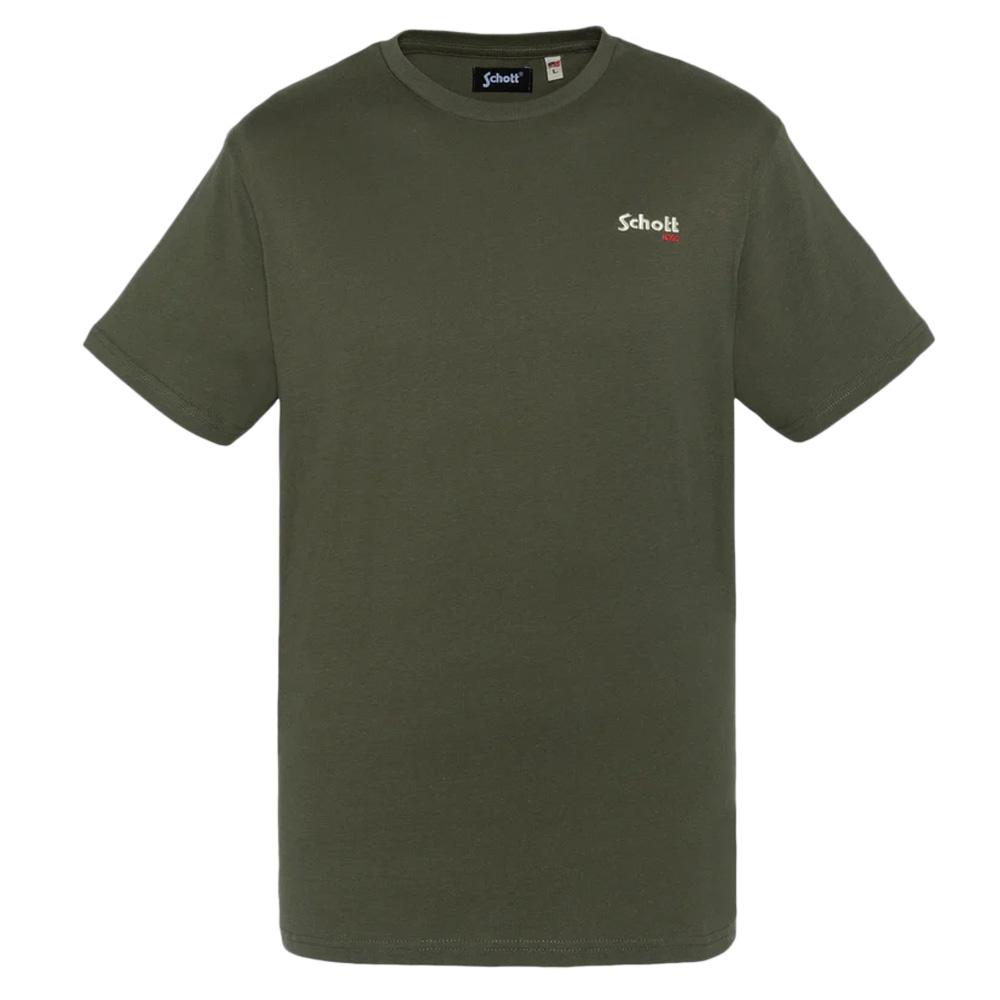 Khaki T-Shirt Mann Schott Brode günstig