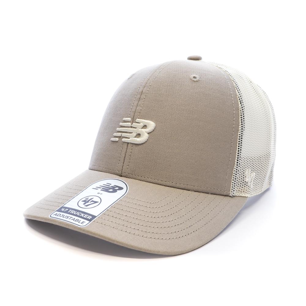 Gorra beige para hombre New Balance Core 47 Trucker barato