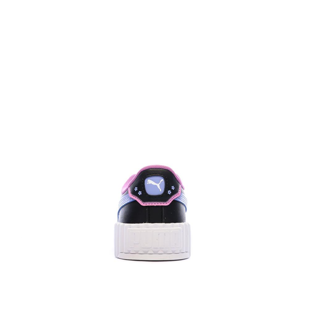 Baskets Noires/Mauve Fille Puma Carina 3.0 Jelly vue 3