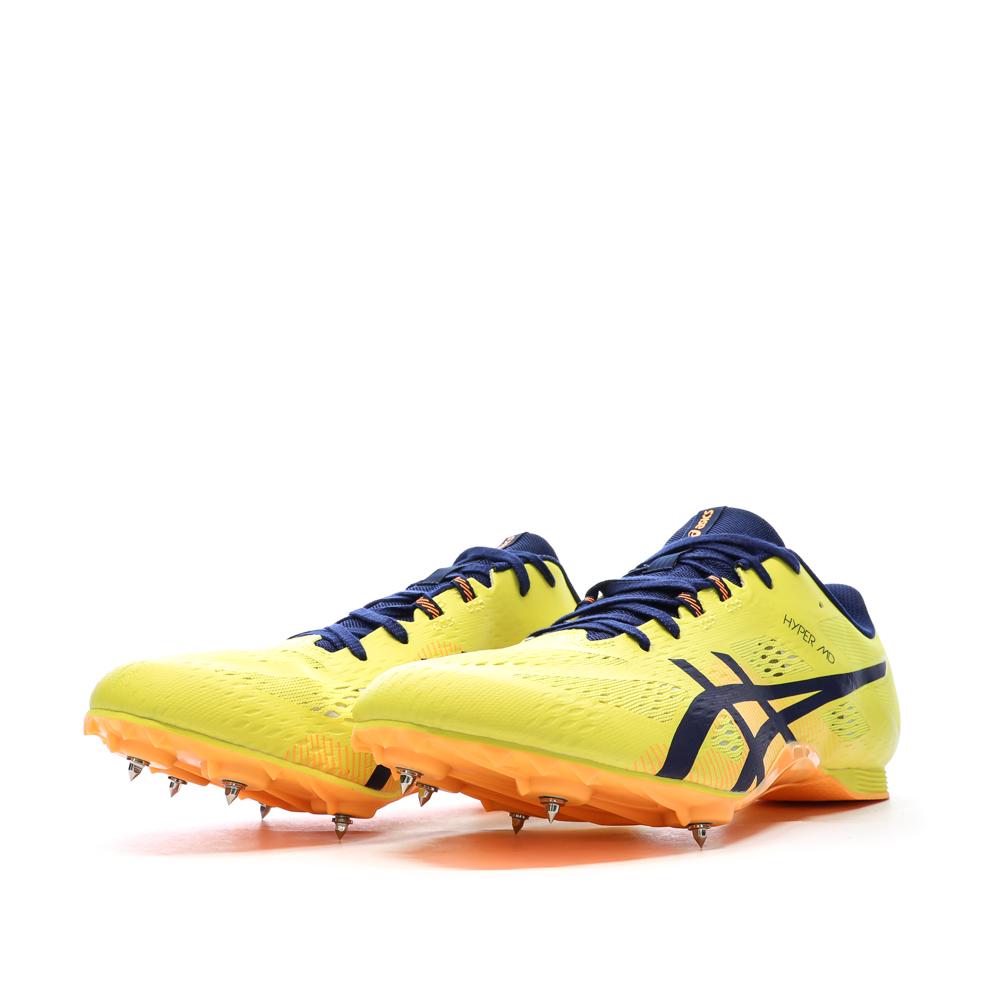 Gelbe Leichtathletikschuhe Herren Asics Hyper Md 8 Ansicht 6