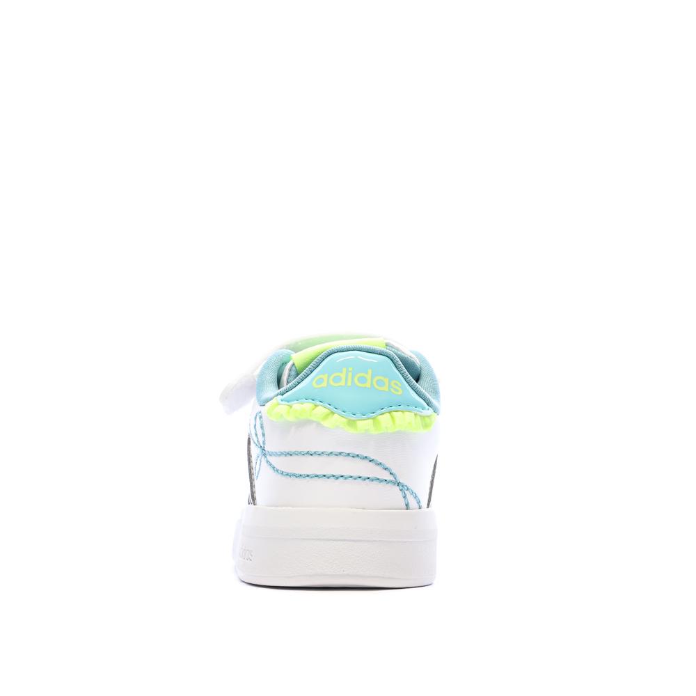 Zapatillas blancas/plateadas para niño Adidas Grand Court ver 3