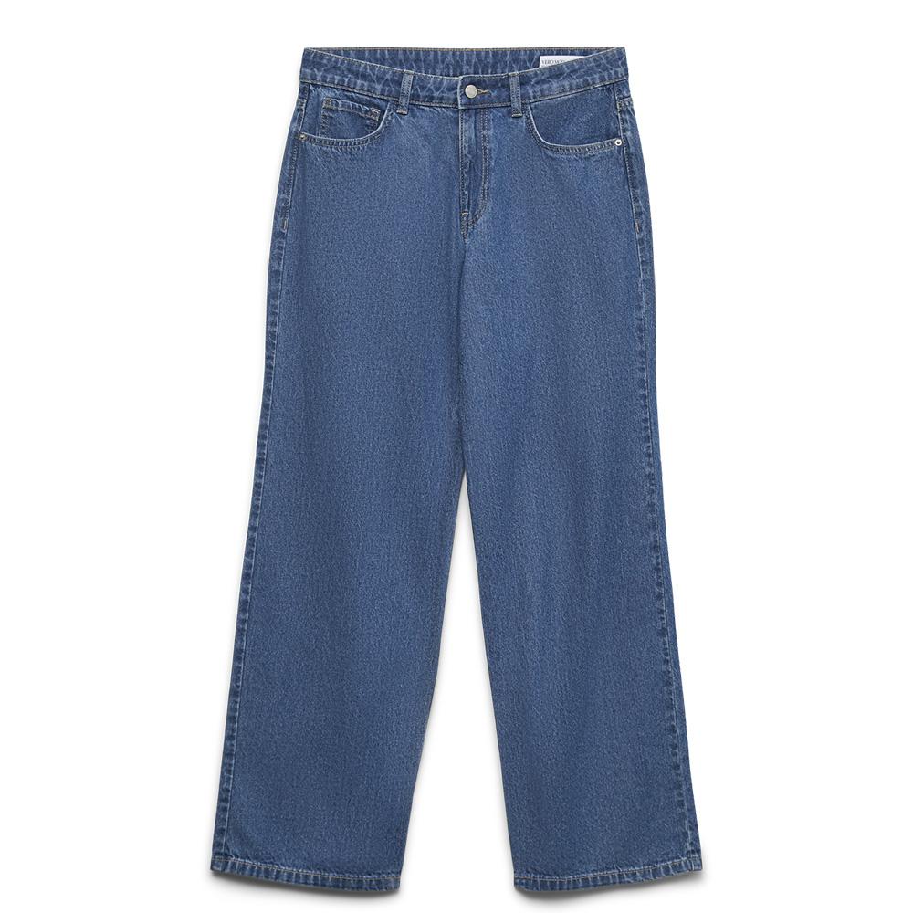 Vaqueros azules holgados Vero Moda Asta rectos para mujer barato