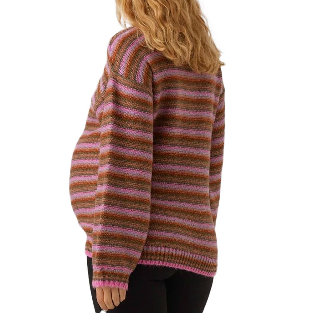 Jersey de Embarazo Rosa/Marrón para Mujer Mamalicious Sandra ver 2
