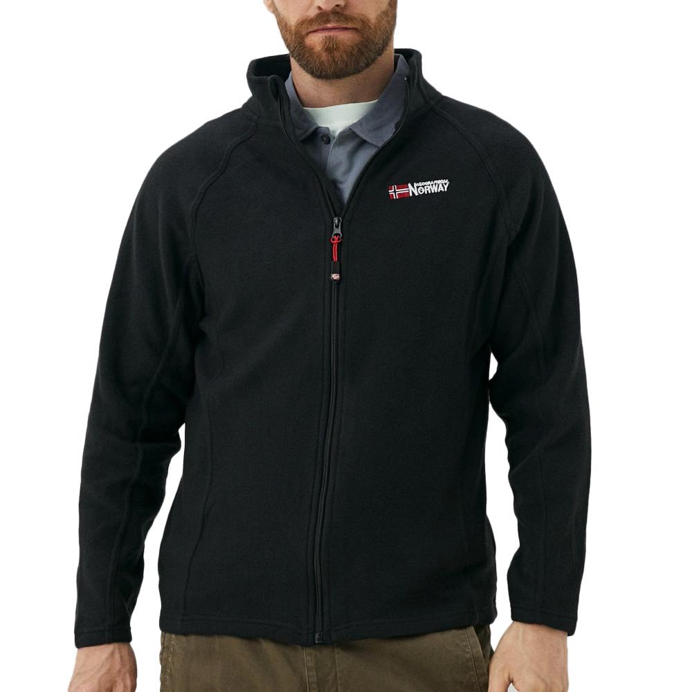 Chaqueta polar negra Geographical Norway Tug para hombre barato