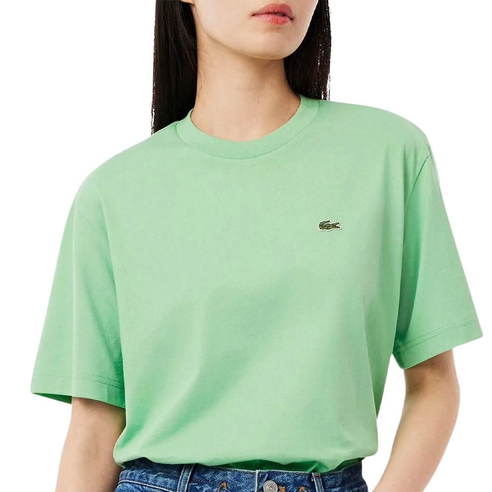 Grünes Damen-T-Shirt von Lacoste TF7215 günstig