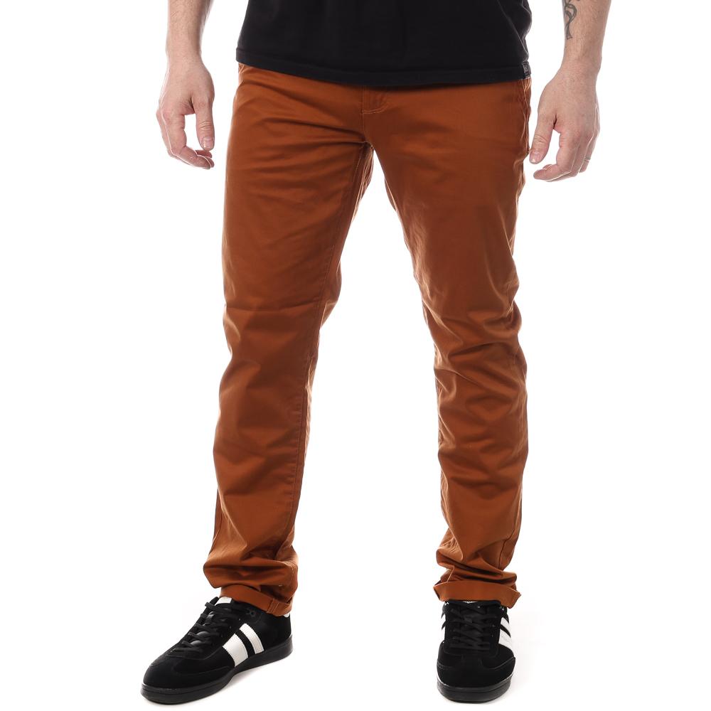 Chino Marron Foncé Homme Paname Brothers Costa pas cher