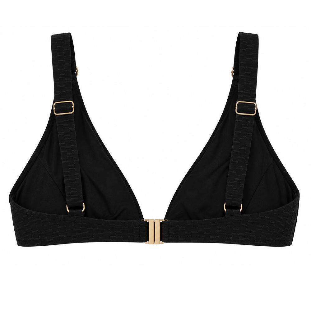 Top de bañador triangular negro para mujer «Grain de Sable» Diana ver 2