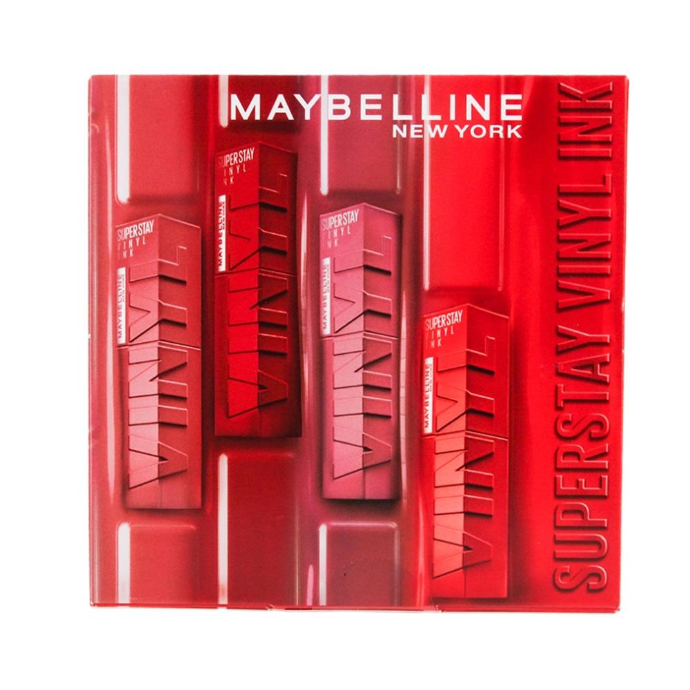 Set de 4 pintalabios Gemey Maybelline de larga duración barato