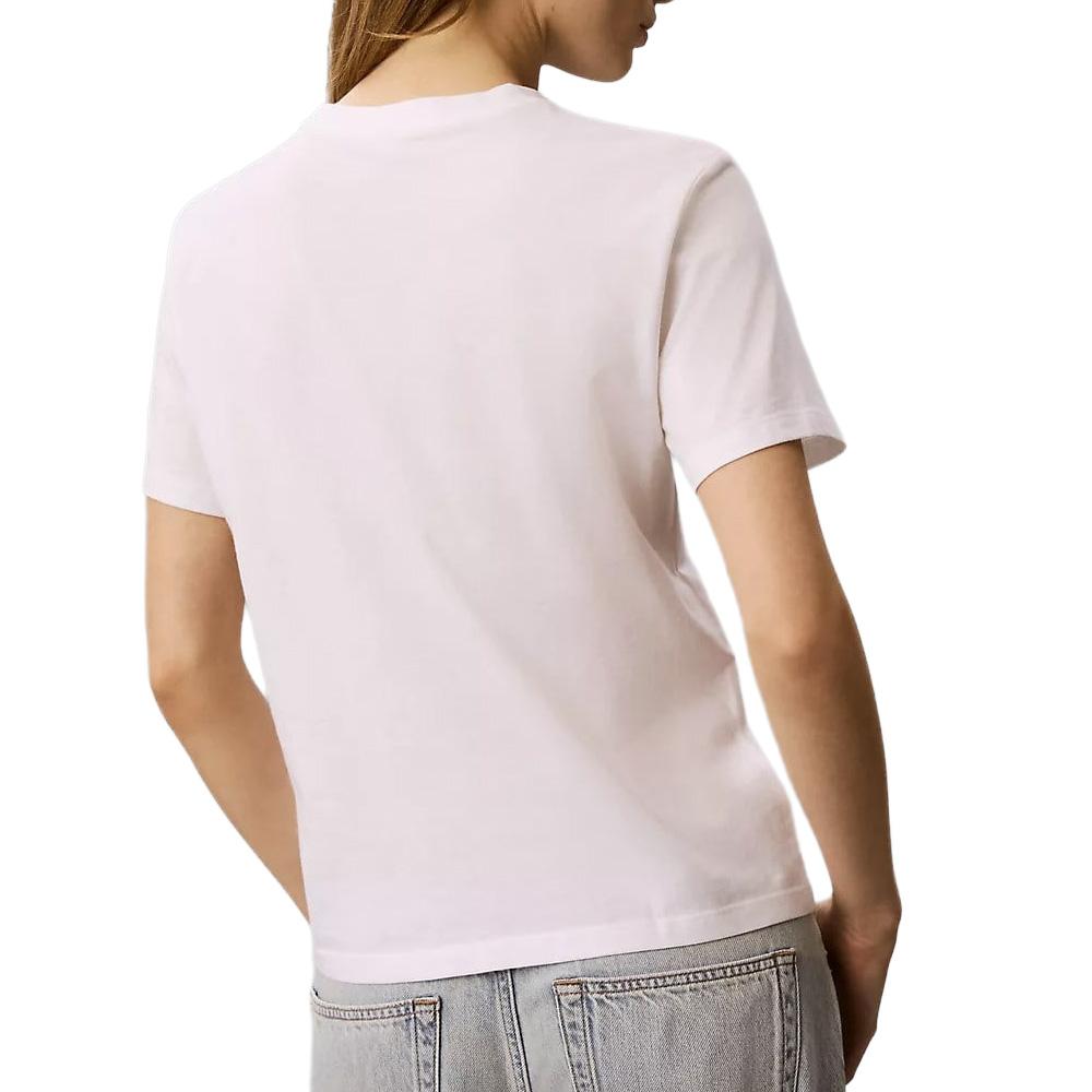 Weiß/Schwarzes Damen-T-Shirt von Calvin Klein Jeans Classic Ansicht 2