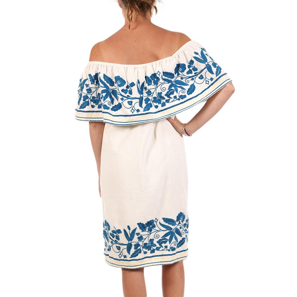 Beiges Damenkleid von Scotch & Soda 136826 Ansicht 2