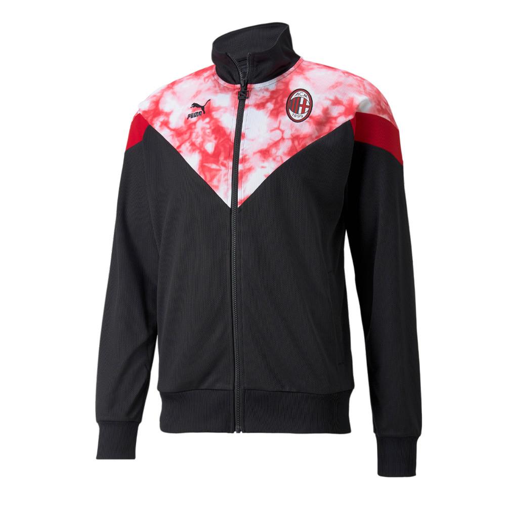 AC Milan Men’s Black/Red Puma Iconic 2022/2023 Tracksuit Jacket affordable