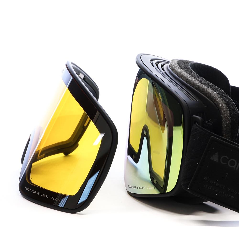 Gafas de esquí negras/naranjas unisex Cairn Magnitude ver 3