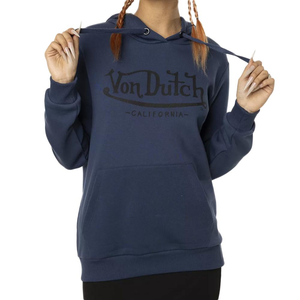 Sudadera de mujer azul marino Von Dutch Bei barato