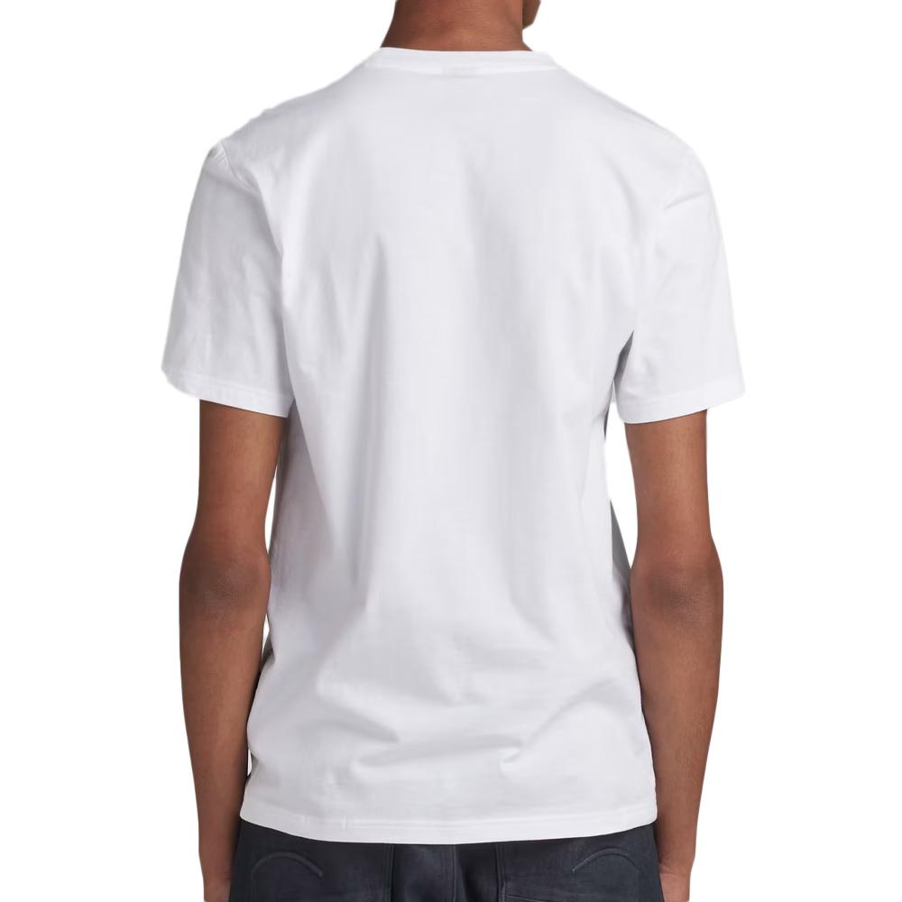 T-Shirt Weiß Mann G-Star Raw Poem Ansicht 2