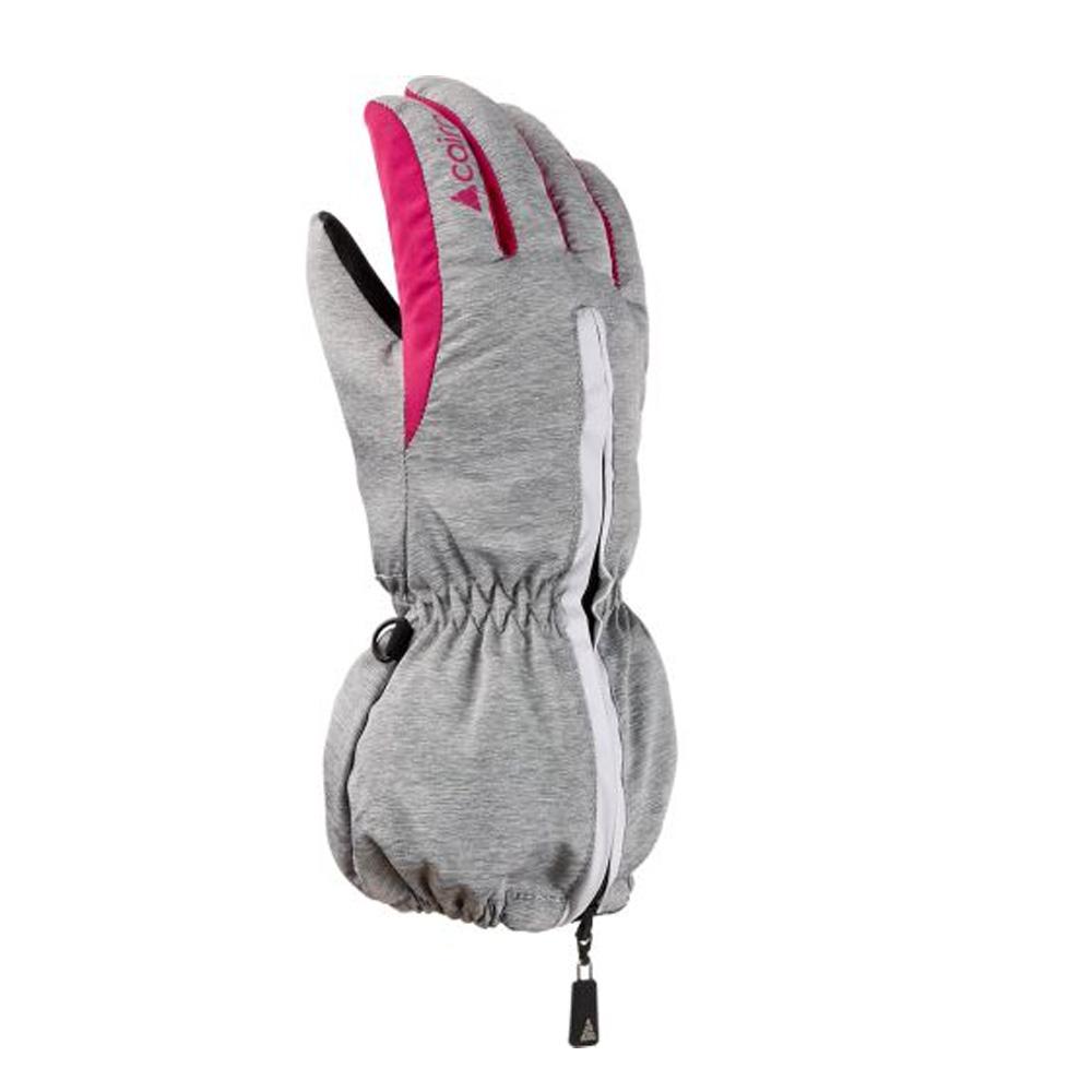 Guantes de esquí grises/rosa para niños Cairn Leo barato