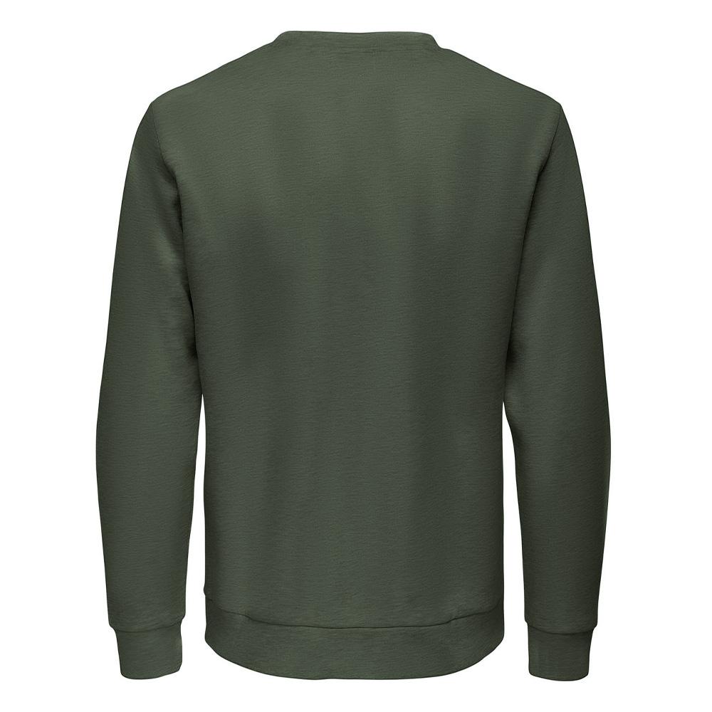 Sudadera verde oscuro para hombre Only & Sons Chase ver 2