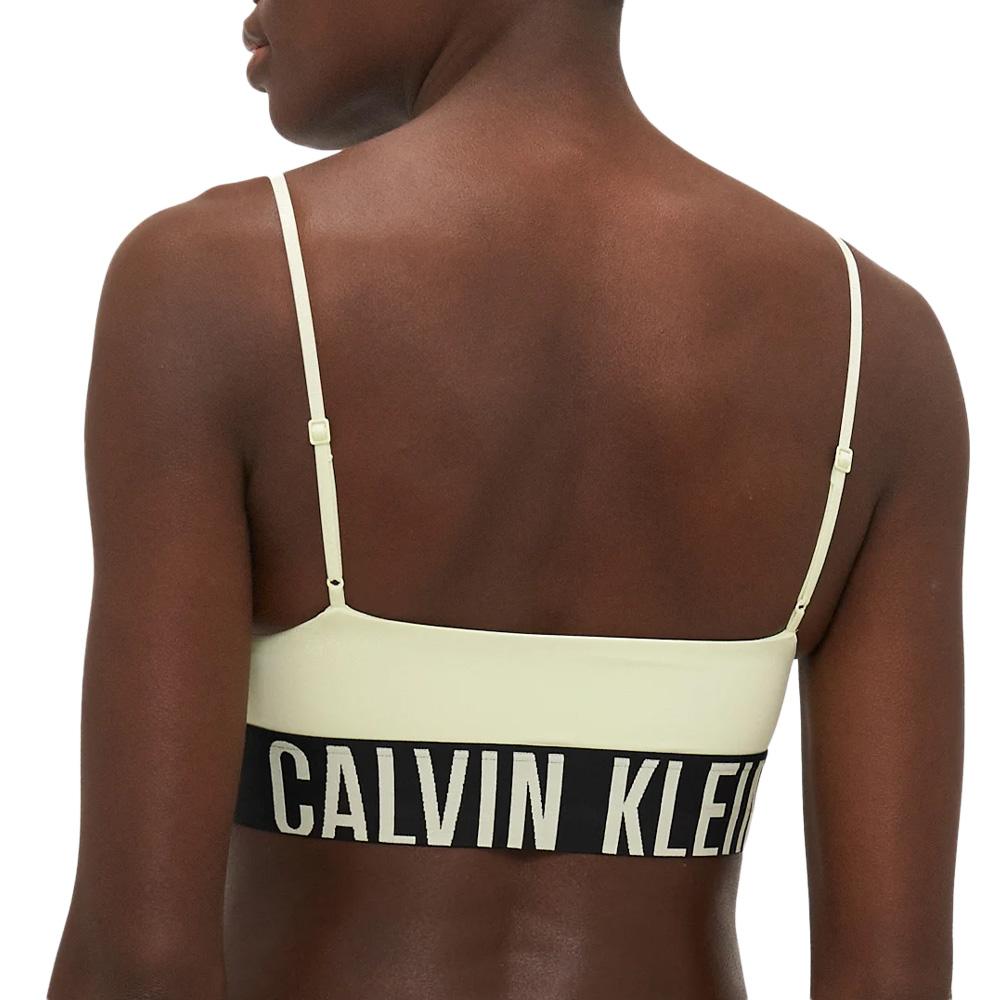 Sujetador verde de mujer Calvin Klein Jeans Sin forro ver 2