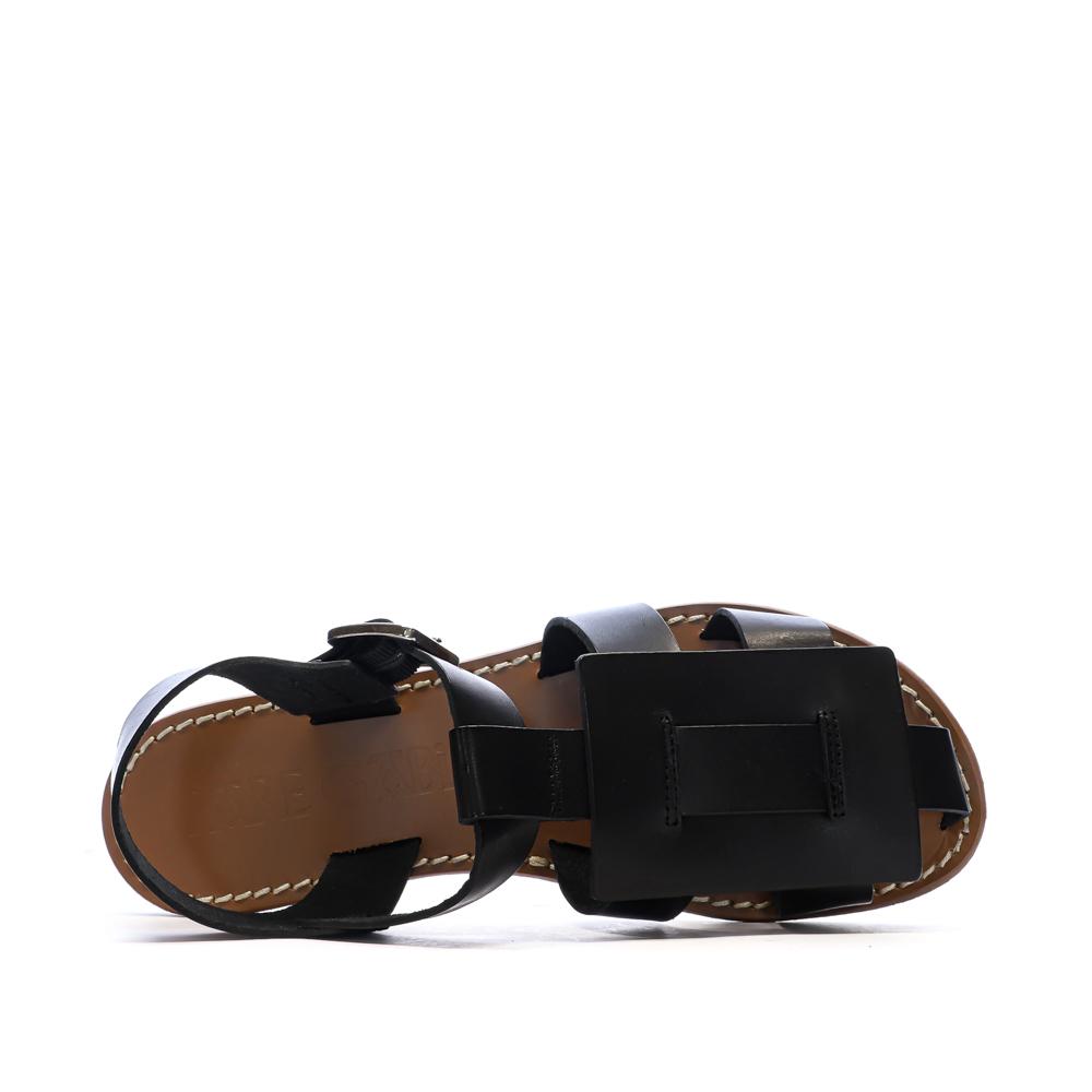 Sandales Noires Femme Pare Gabia Axpe vue 4
