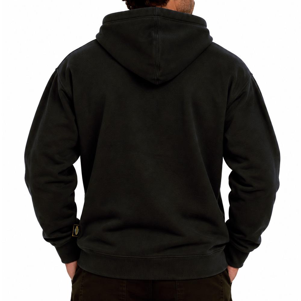 Sweat à Capuche Noir Homme DDP 1DD vue 2