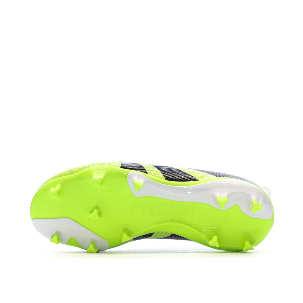 Chaussures de Foot Blanc/Jaune Junior Adidas Predator League Ll FG/MG vue 5