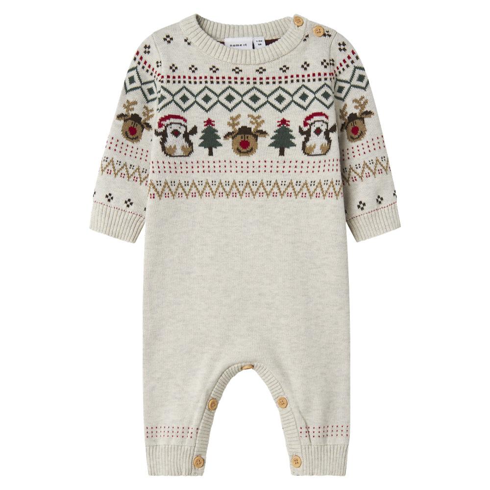 Pijama de Navidad crudo para niño Name it Nalko barato