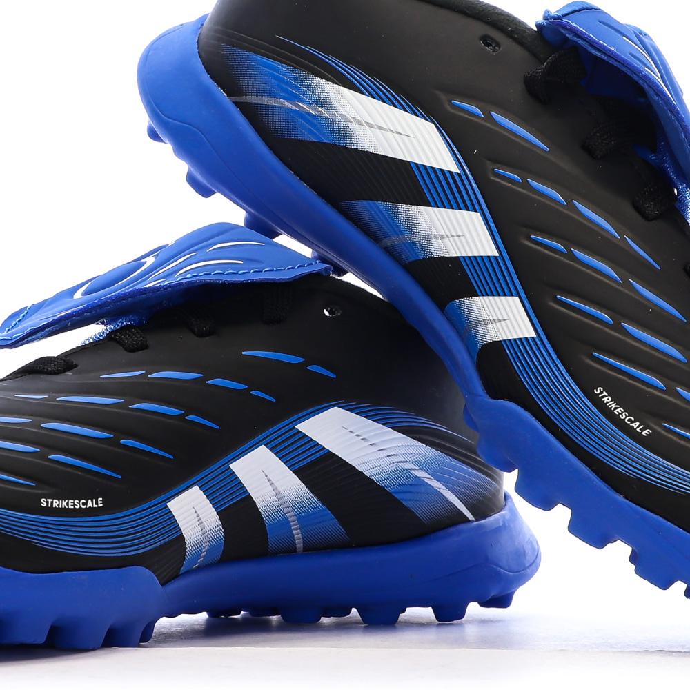 Chaussures de Foot Noir/Bleu Junior Adidas Predator League FT vue 7