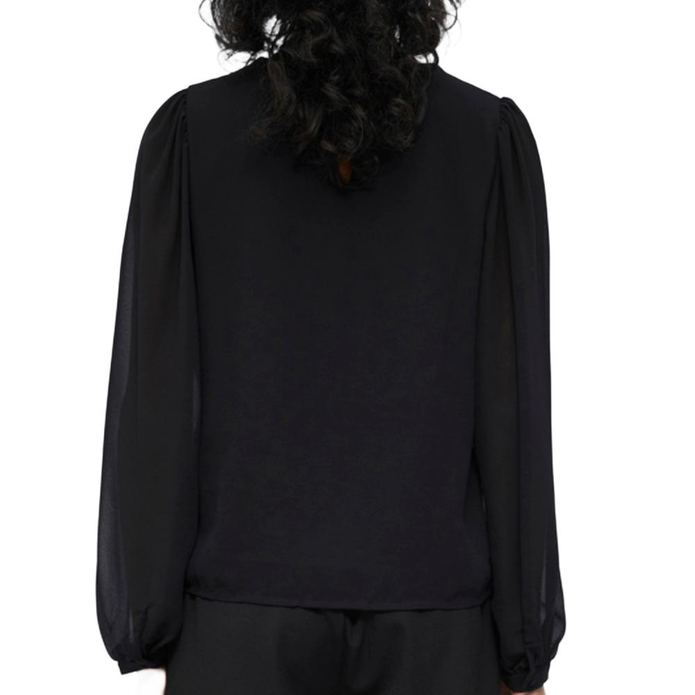 Blouse Noire fluide Femme Vero Moda Mila vue 2