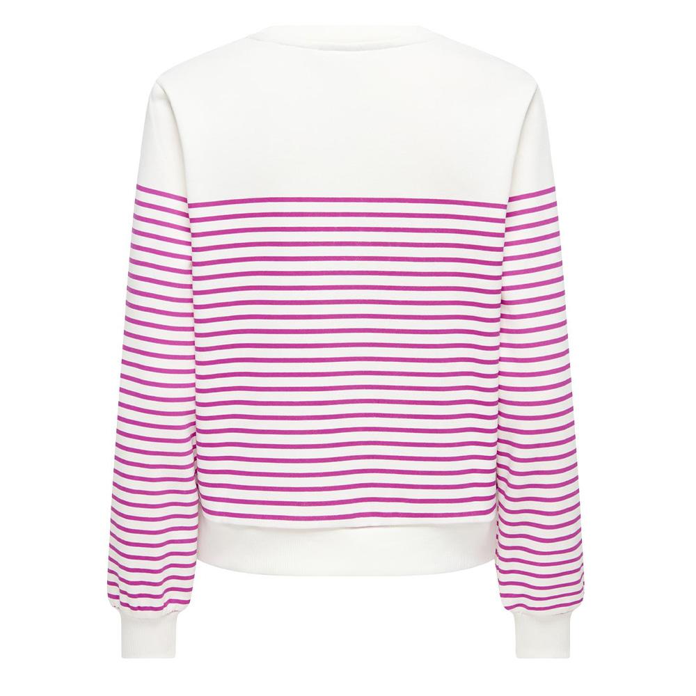 Weiß/Rosa Damen-Sweatshirt Only Bine Ansicht 2