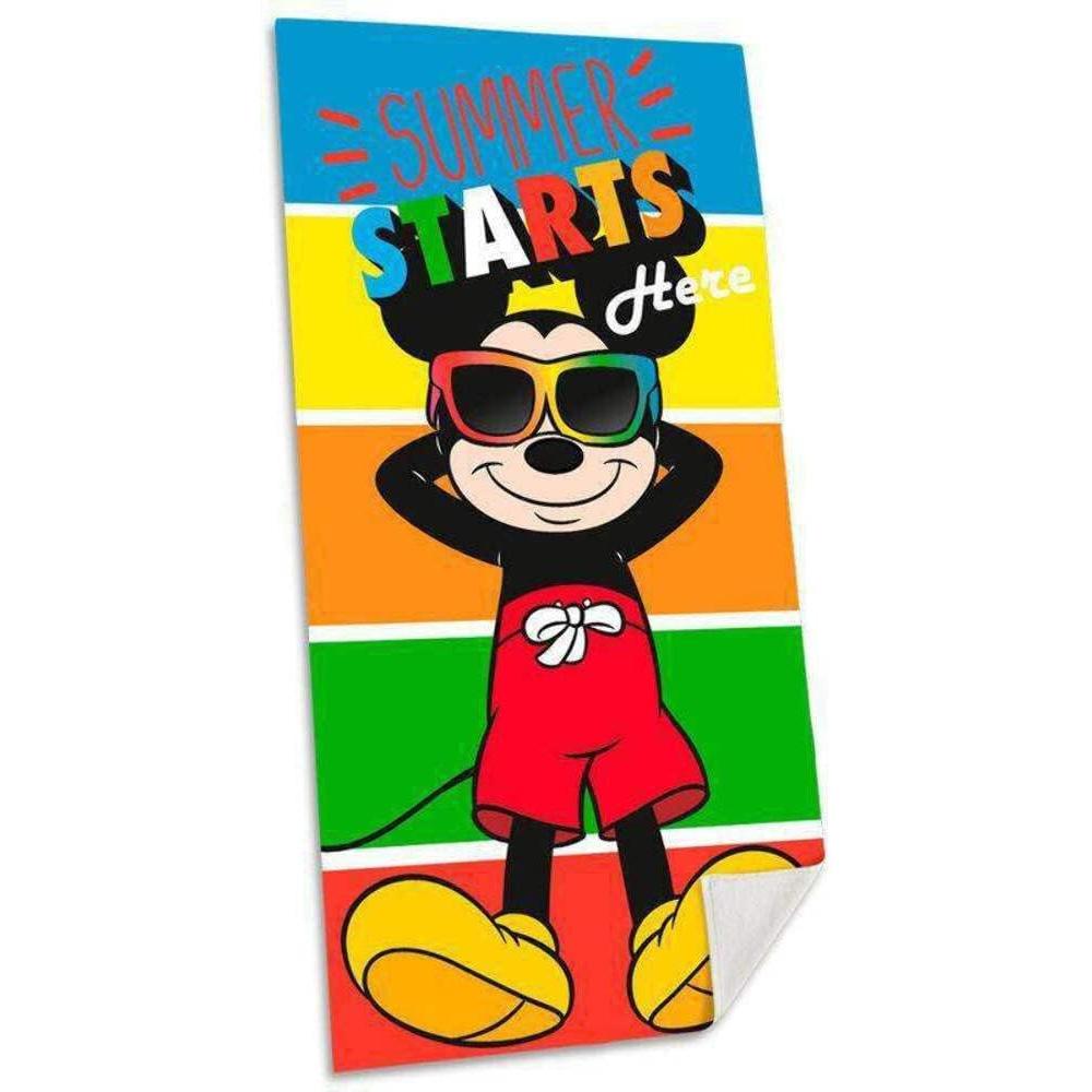 Yellow Unisex Mickey Sport Zone Towel 70x140cm affordable