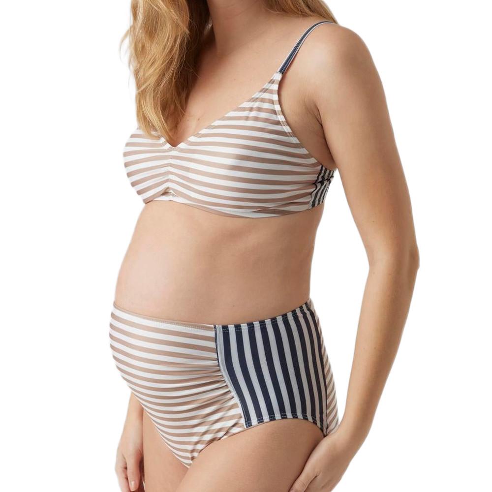 Traje de baño para embarazadas Mamalicious Vega, azul/marrón, mujer barato