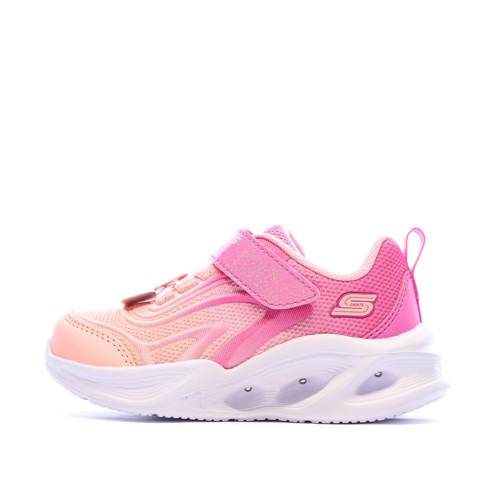 Baskets Rose Fille Skechers Sola Glow pas cher