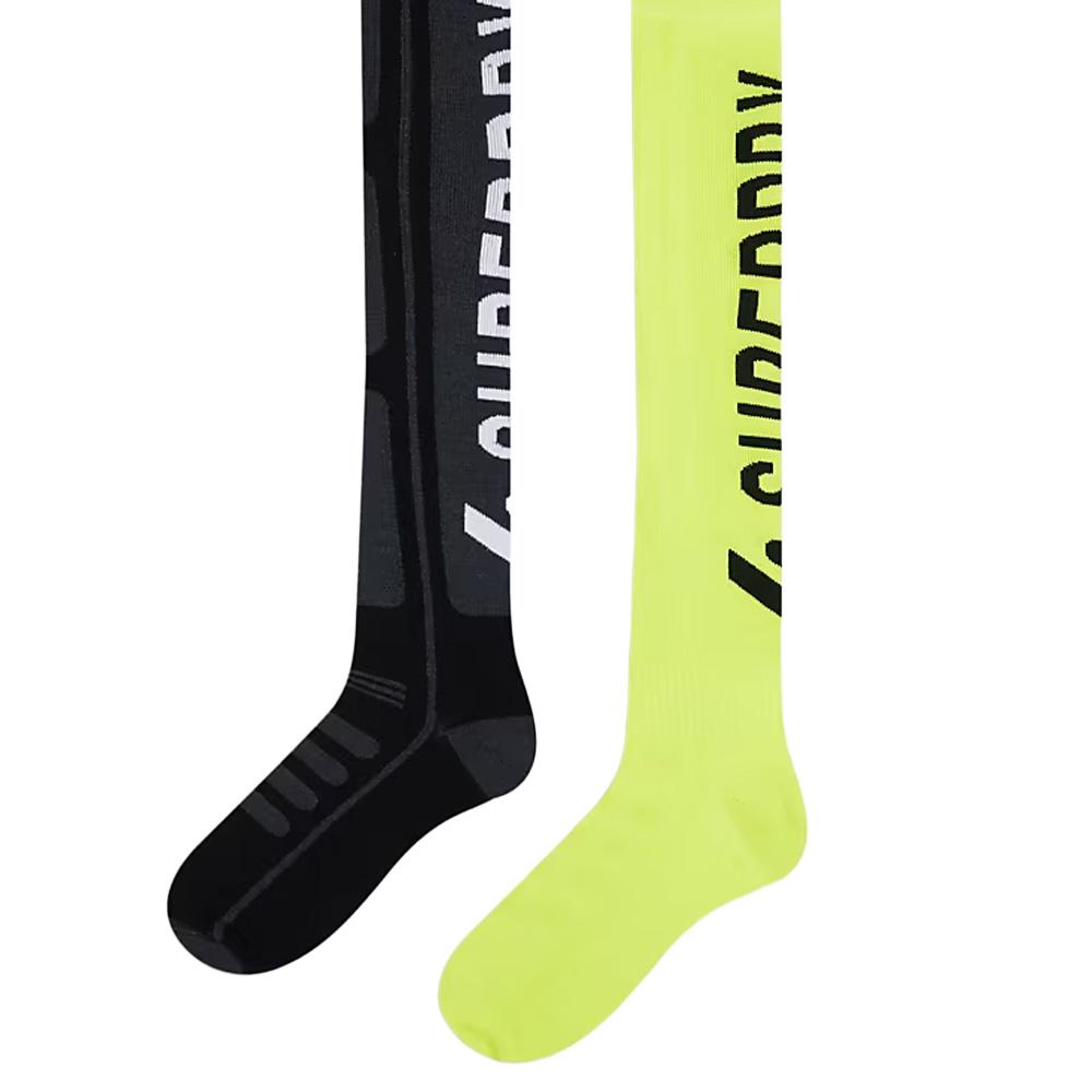 Chaussettes de Compression Jaune/Noir Adulte Superdry Compressport vue 2
