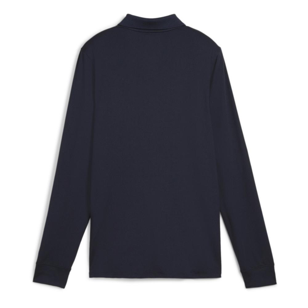 Women's navy polo shirt Puma Longsleeve Photo of the Espace des Marques %store% store - view of %key%