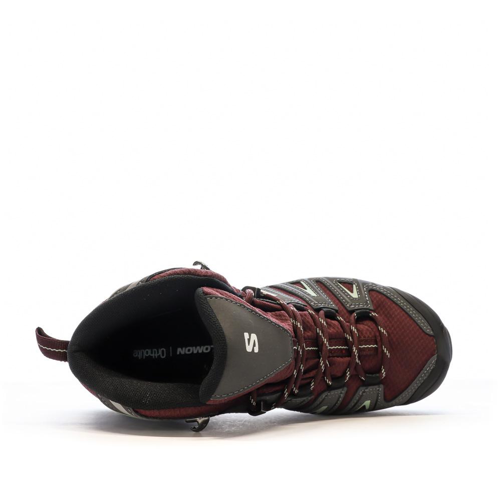 Salomon Pioneer Botas senderismo Mujer Gris/Burdeos ver 4