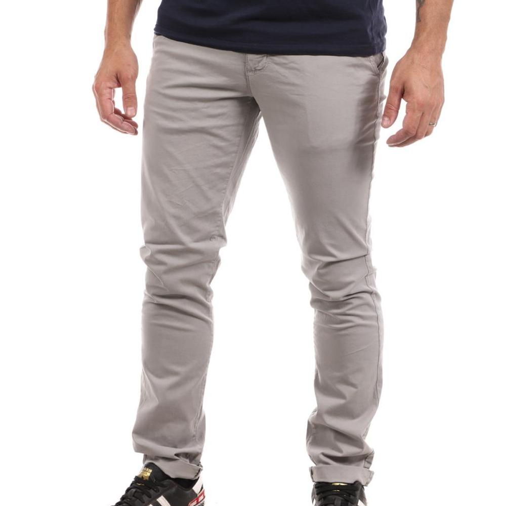 Pantalon Chino Gris Clair Homme Paname Brothers Costa pas cher