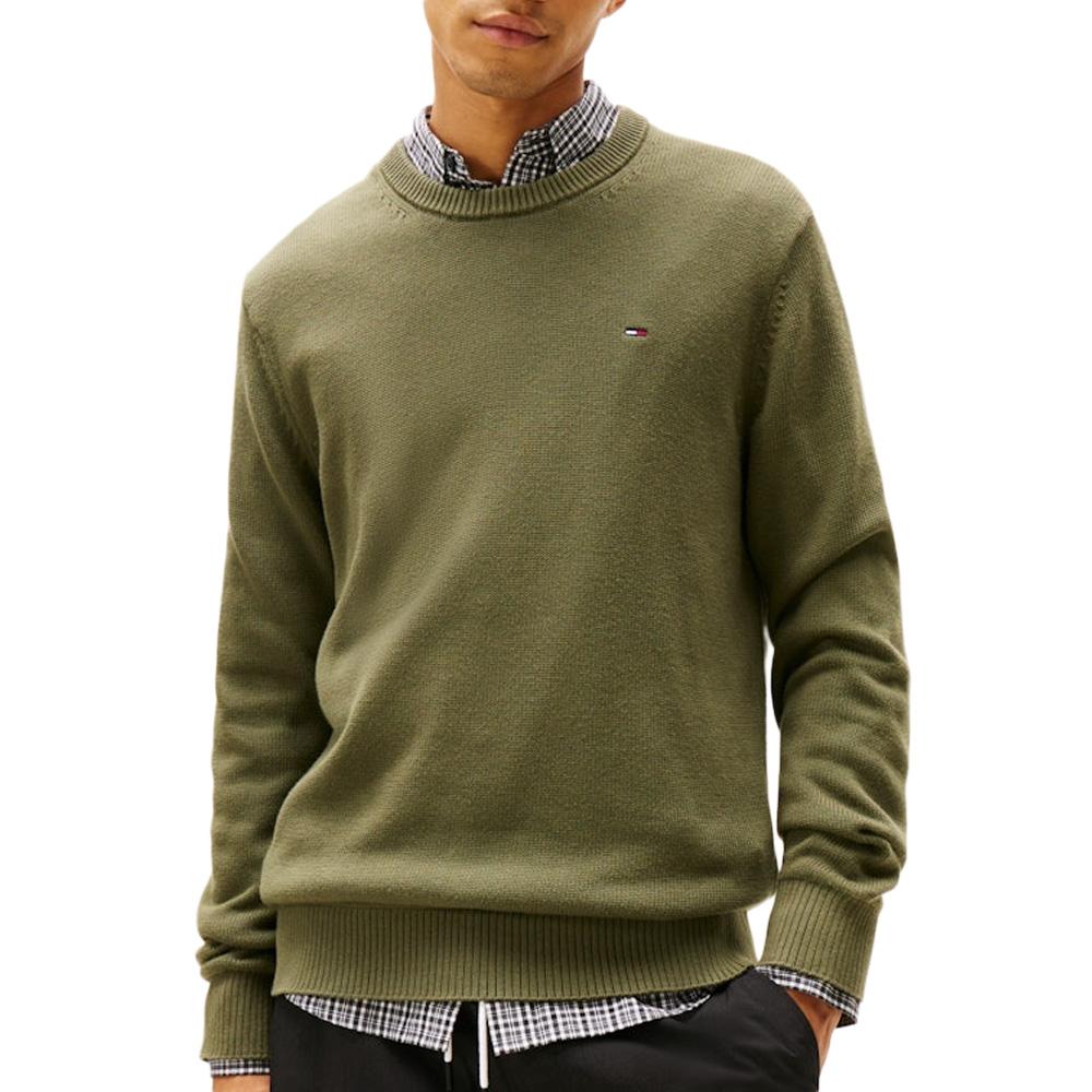 Tommy Hilfiger Slims Jersey Verde Hombre barato
