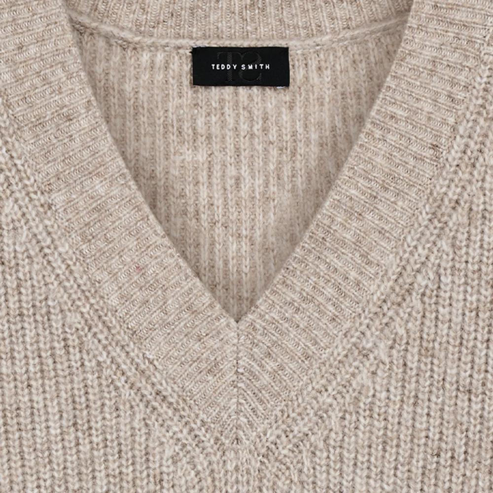 Pull Beige Femme Teddy Smith Milo vue 3