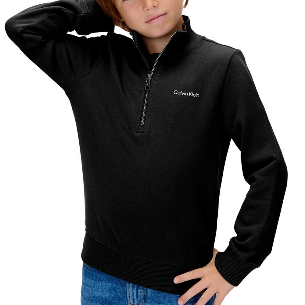 Pullover Schwarz Jungen Calvin Klein Jeans Chest günstig