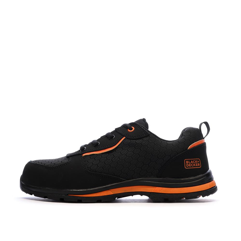 Chaussures de Sécurité Noir/Orange Homme Black + Decker 121459 pas cher