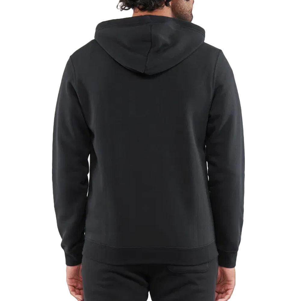 Sweatshirt mit Reißverschluss Schwarz Gemischte Converse Brushed Ansicht 2