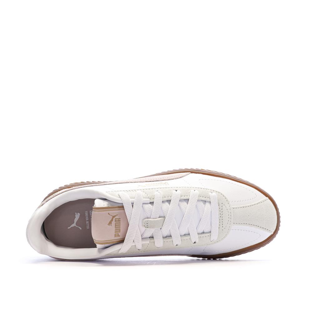 Zapatillas blancas/rosas para mujer Puma Club Kayzer ver 4