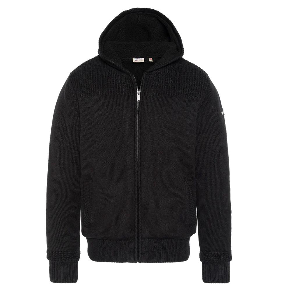 Black Cardigan Men's Schott Big Pullover affordable