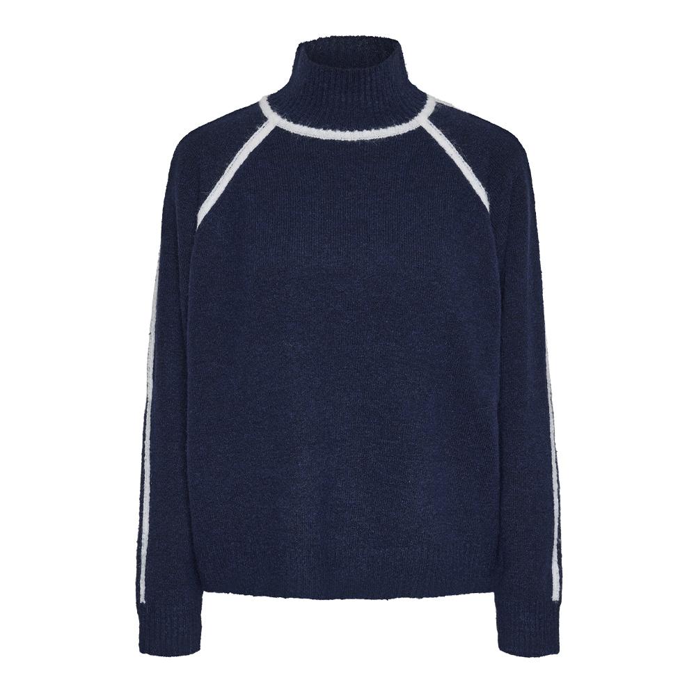 Pieces Lola Jersey Azul Marino/Blanco Mujer barato
