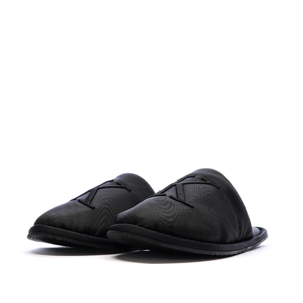 Women's Black Slippers Calvin Klein Jeans Slipper Satin Moire Photo of the Espace des Marques %store% store - view of %key%