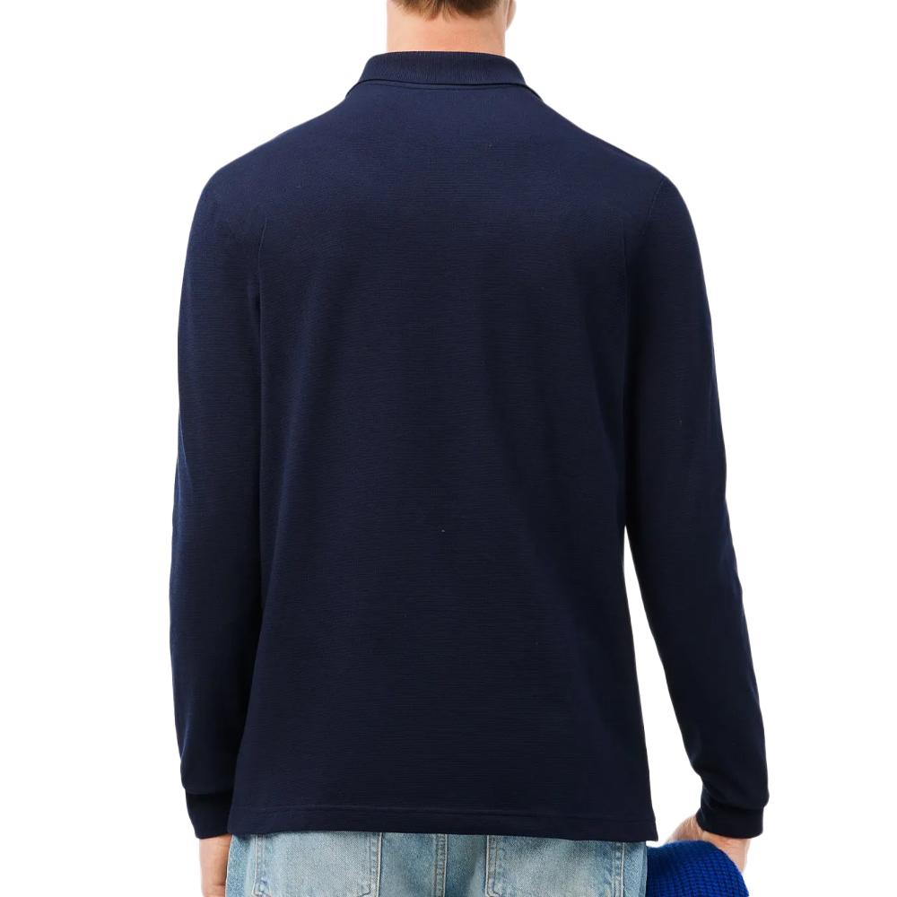 Polo Bleu Marine Homme Lacoste DH5523 vue 2